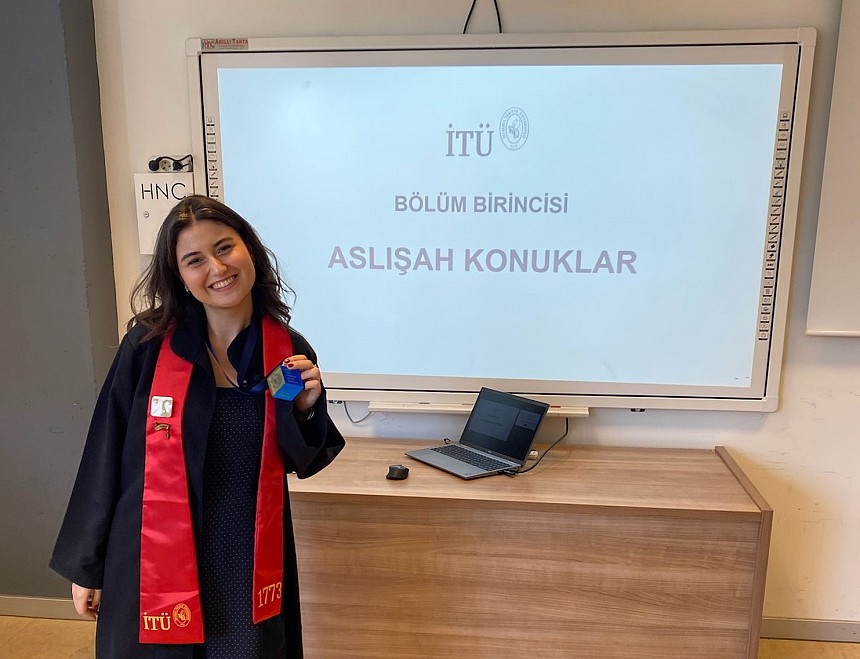 Mezunumuz Aslışah Konuklar, İTÜ Çevre Mühendisliğini Birincilikle Tamamladı